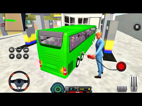 Real Bus Games 2025 - Realistic Uphill Coach Bus Offroad Driving Video Game - Android GamePlay