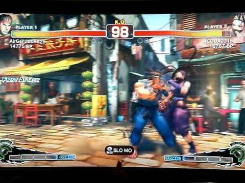 AQCUA0316 [Ibuki] vs Air [Ryu] SUPER STREET FIGHTER 4 - Japanese Online Ranked Matches