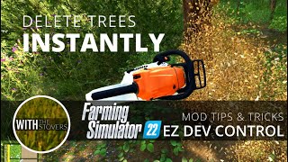 Delete Trees Instantly | EZ Controls - #fs22 #mods