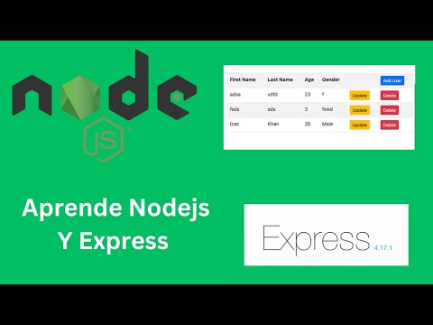 Aprende Nodejs Y Express Desde Cero  (Nodejs Express CRUD)