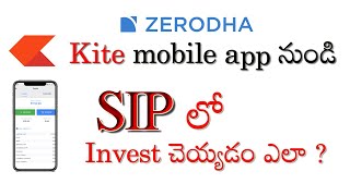 How to place SIP order in zerodha using kite app in mobile | SIP in  stocks demo | Telugu