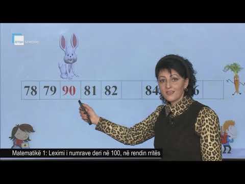 Matematikë 1 - Leximi i numrave deri në 100, në rendin rritës