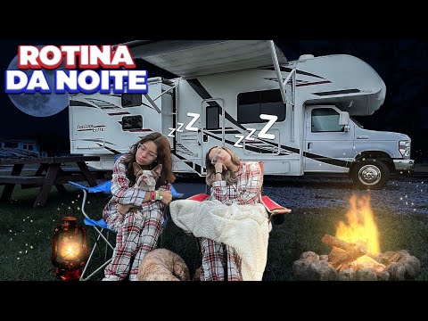 ROTINA da NOITE na VIAGEM de MOTORHOME
