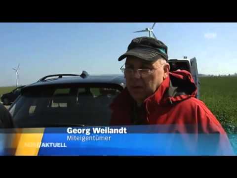 Windkraftanlage in Neukirchen bei Heiligenhafen in Ostholstein brennt ab - NDR aktuell 19 04 2012