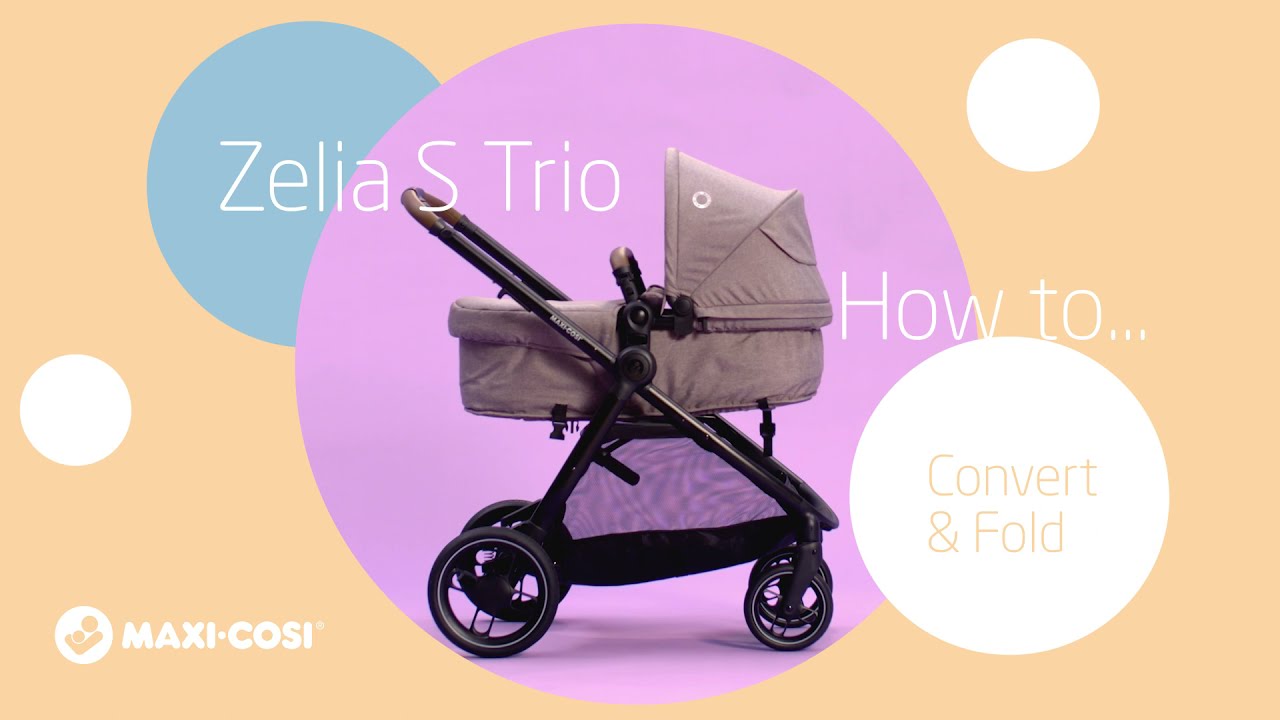 Maxi-Cosi Zelia S Trio: How to convert & fold