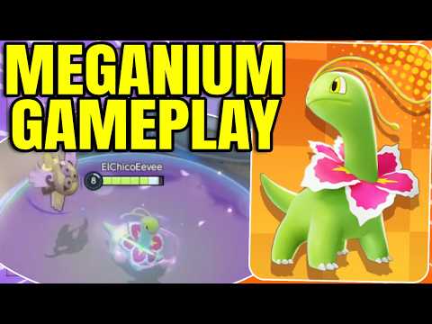 LEVEL 7 UNITE MOVE?! MEGANIUM LEAKED GAMEPLAY| Pokemon Unite