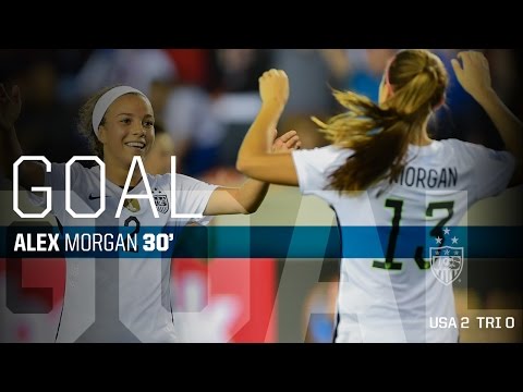WNT vs. Trinidad & Tobago - Alex Morgan First Goal - Feb. 19, 2016