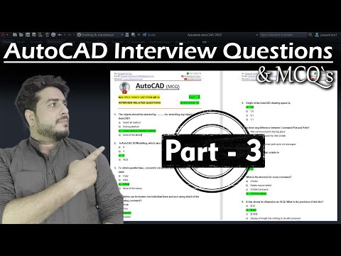 Part 3 || AutoCAD MCQ`s Interview Questions and Answers || Autocad objective questions ||