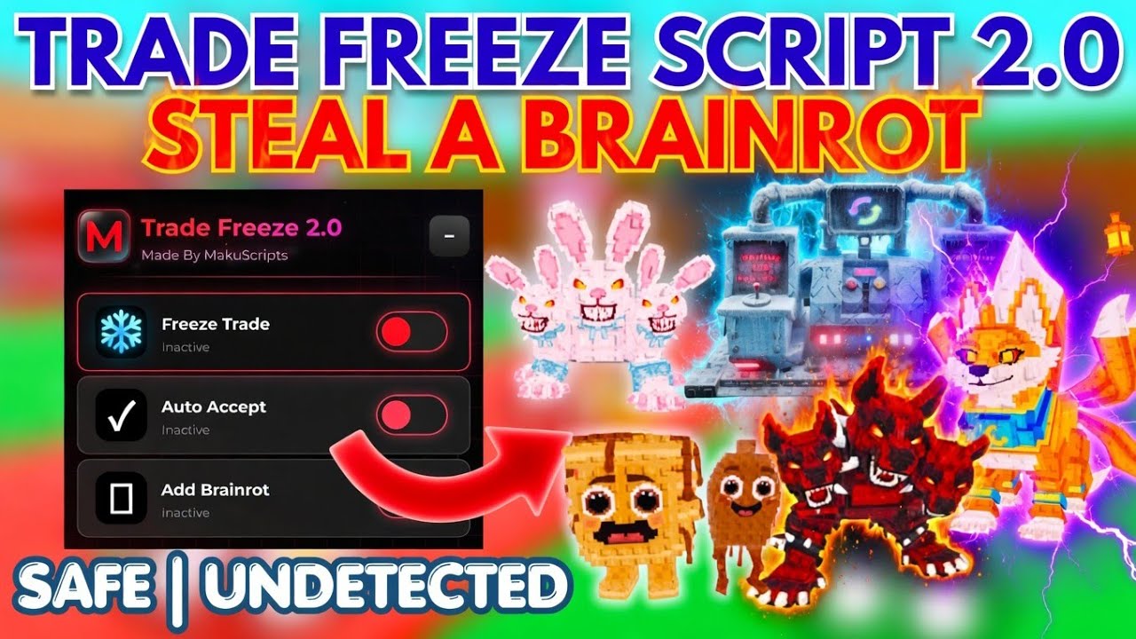 [TUTORIAL] Trade Freeze Script - Steal A Brainrot Script | NOT PATCHED | WORKING | SAFE
