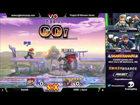 Xanadu 12/31/13 - Squeak (MK/Mario) vs. Aposl (Charizard)