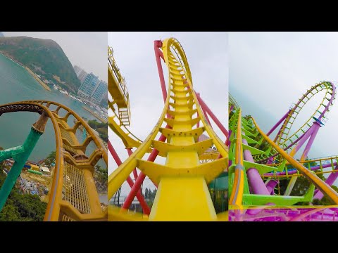 Video: Every Roller Coaster at Ocean Park, Hong Kong! Past & Present! Front Seat POV! — Ocean Park Hong Kong in Aberdeen, Hong Kong
