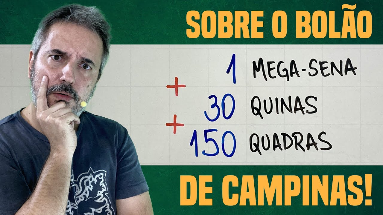 BOLÃO DE CAMPINAS GANHOU A MEGA-SENA + 30 QUINAS + 150 QUADRAS: Como Assim?!