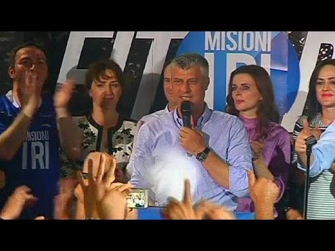Thaci claims third term in low turnout election