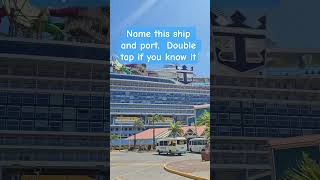This is a tough one.  Think you know the ship and port?  #cruise #cruiseship #travel #wow #cruisefun