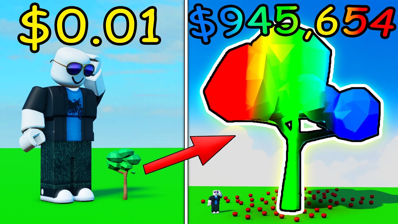 i went from POOR to RICH in Roblox apple game...