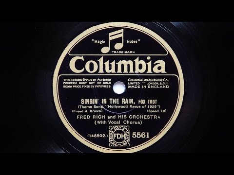Fred Rich and His Orchestra - Singin' In The Rain