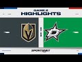 NHL Game 2 Highlights | Golden Knights vs. Stars - April 24, 2024