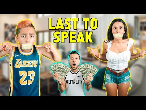 LAST Person TO SPEAK Wins $1000! *FUNNY CHALLENGE* | The Royalty Family
