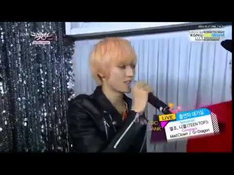 130927 TEENTOP L JOE cute reaction 0n MBank+ Waiting Room Interview with G DRAGON++ YouTube