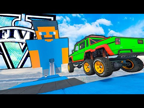 I'M BACK ON THE MEGA RAMPS WITH STEVE FROM MINECRAFT GTA V ONLINE - GTA 5 ONLINE PS5