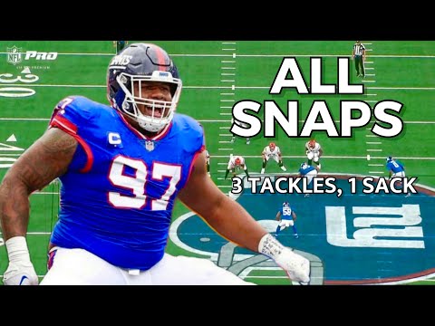 Dexter Lawrence EVERY SNAP Vs Bengals: Week 6 NFL Highlights