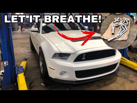 12 GT500 LTH 1 7/8 longtubes install and sound clip with stock GT500 catback!
