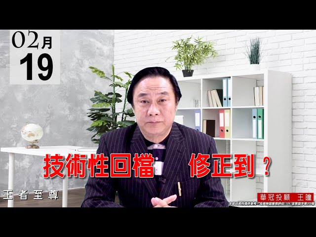20210219《技術性回檔   修正到？》權值股休息，個股春花朵朵開 。 #王曈 #王者至尊
