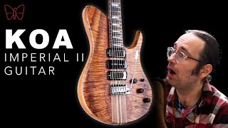 Video thumbnail for DEMO | Fodera Koa Imperial II Guitar 🦋 by Fodera Guitars