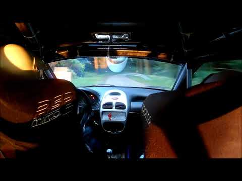 Marcin Biernat Alicja Biernat Valvoline Rajd Małopolski 2022 OS2 Stryszów ONBOARD Peugeot 206