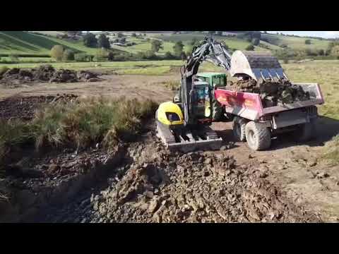 mecalac mcr10 digging  wetlands