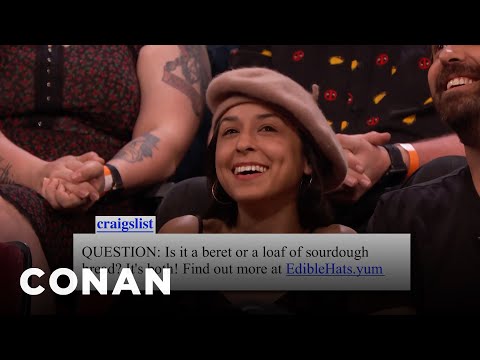 Audience Craigslist: Edible Hats Edition | CONAN on TBS