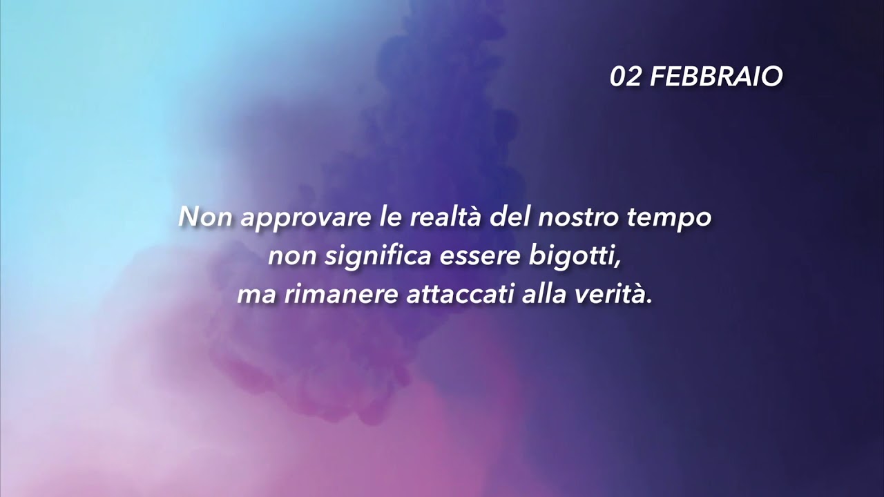 Meditazione Calendario "Parole di Vita" del 02 Febbraio 2019