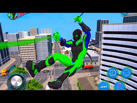 Flying Spider Robot Hero Street Gangster City Fight Android Gameplay