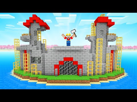 I Built A GIANT CASTLE In Our Minecraft World!