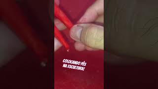 Colocando os pés na escultura em Biscuit! #biscuit #escultura #massadebiscuit