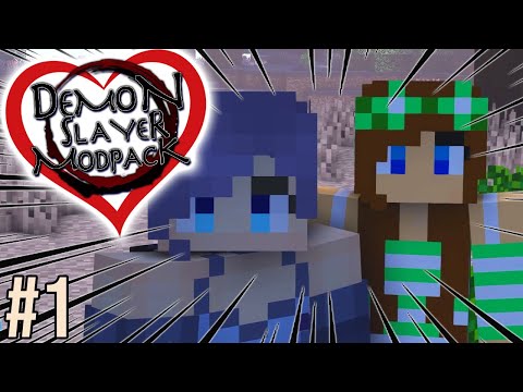 MY GIRLFRIEND AND MY OWN SERIES! | Demon Slayer Lovers (Minecraft Modpack) - Long Play #1