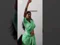 Traditional Folk Dance In Light Green Silk Saree With Matching Blouse Indian Model Pose