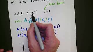 IP 8.1 # 10 Find a Coordinate After a Dilation Given a Scale Factor, k