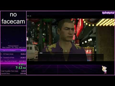 Yakuza Kiwami NG+ Speedrun (PB) 2:03:09 | NO COMMENTARY [RUBYRUNZ]