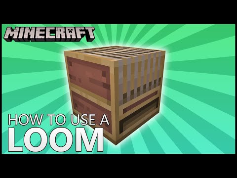 How To Use A LOOM In MINECRAFT
