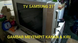Download lagu TV SAMSUNG TABUNG 21' GAMBAR MENYEMPIT KANAN & KIRI mp3