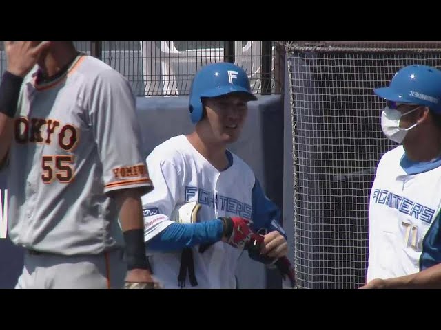 【ファーム】ファイターズ・宮田輝星 今季初出場で逆転のタイムリーヒットを放つ!! 2022年5月24日  北海道日本ハムファイターズ 対 読売ジャイアンツ