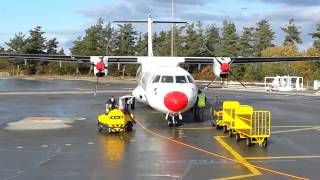 preview picture of video 'ATR at karup airport from copenhagen airport EKCH'