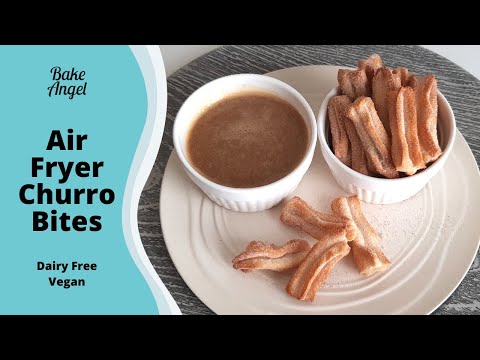 Air Fryer Churro Bites Recipe | Naturally Vegan