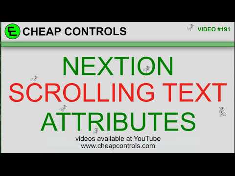 191 Nextion Scrolling text