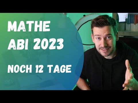 12 days left until the Maths Abitur | Maths Abitur 2023