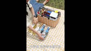 Nákupný, piknikový termo košík, modry