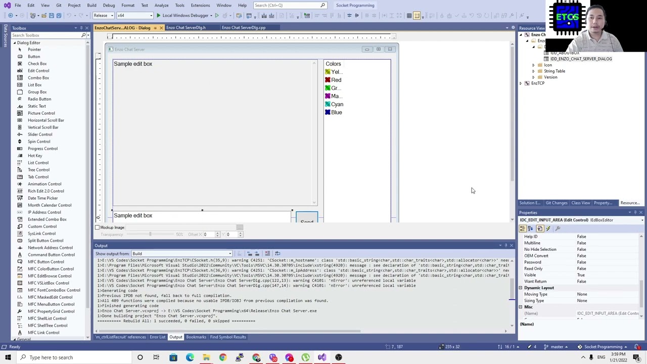 Simple Multi-threading Chat Server using C++
