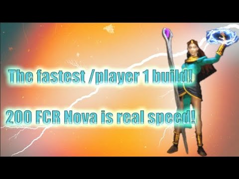 Diablo 2: The Ultimate 200 FCR Nova Sorceress! Fastest player 1 build ever!