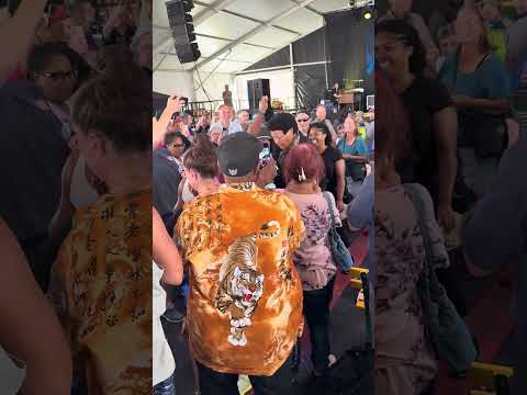 Chubby Checker twisting and partying with everybody at his concert at The Big E